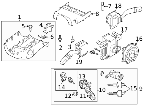 Switches for 2009 Mazda CX-9 #1