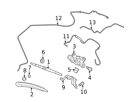Wiper & Washer Components for 2012 Ford Fiesta #1