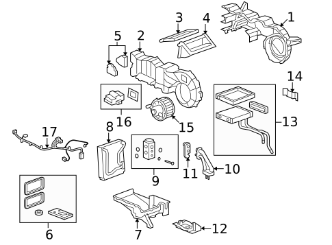 Motors, Core, Case & Related Components for 2009 Hummer H2 #1