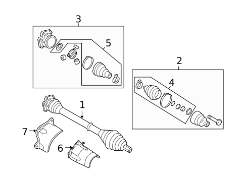 Drive Axles for 2005 Audi S4 #0