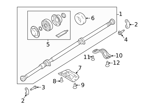 Drive Shaft for 2023 Volvo V60 #4