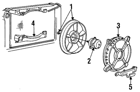 Cooling Fan for 1992 Chevrolet Camaro #0