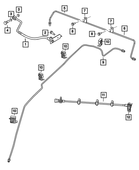 Hydraulic Control Unit, Brake Tubes and Hoses for 2014 SRT Viper #1