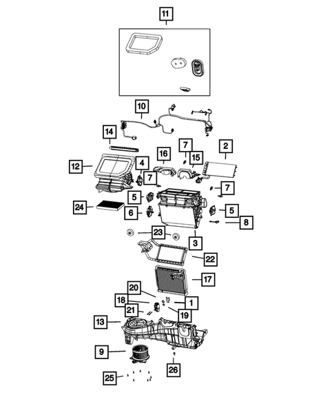 Air Conditioner and Heater Units for 2020 Jeep Wrangler #1