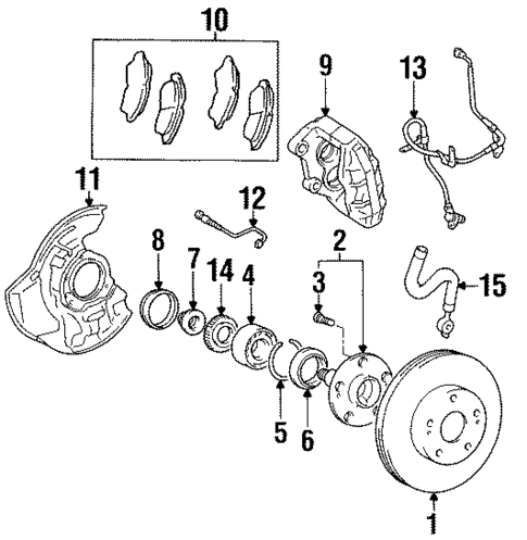 Anti-Lock Brakes for 1998 Lexus LS400 #1