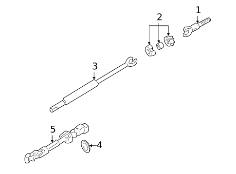 Shaft & Internal Components for 2000 Cadillac Seville #1