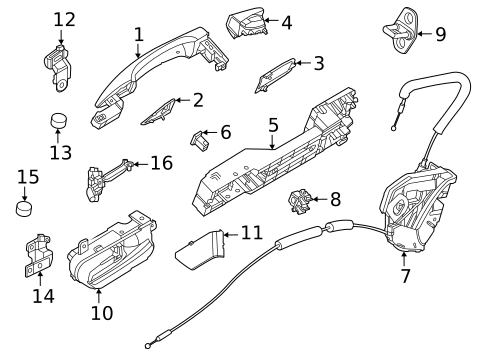 Lock & Hardware for 2023 Nissan ARIYA #7