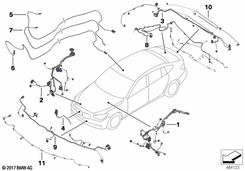 Scope of Repair Work Main Wiring Harness for 2014 BMW Hybrid 5 #1