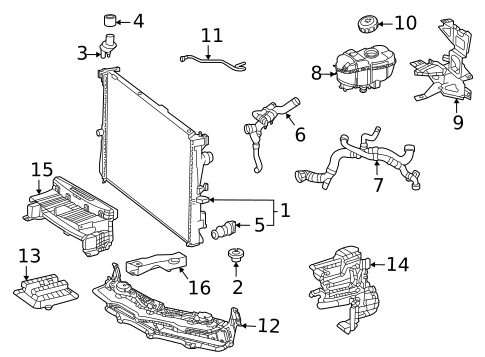 Radiator & Components for 2020 Mercedes-Benz AMG® GT #0