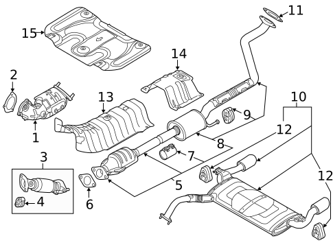 Exhaust Components for 2018 Kia Forte5 #0