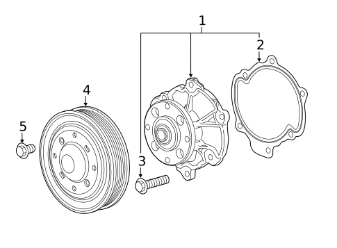 Water Pump for 2016 GMC Canyon #0