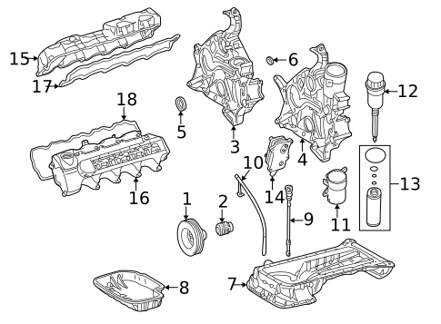 Engine Parts for 2005 Mercedes-Benz CL 500 #0