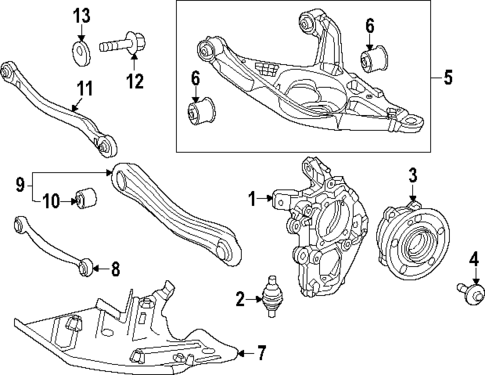 Rear Suspension for 2022 Mercedes-Benz GLE 450 SUV #0
