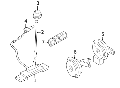 Antenna & Radio for 2003 Nissan Frontier #0
