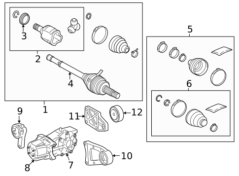 Rear Axle for 2014 Toyota RAV4 #1