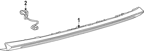 High Mounted Stop Lamp for 2025 Toyota Crown Signia #0