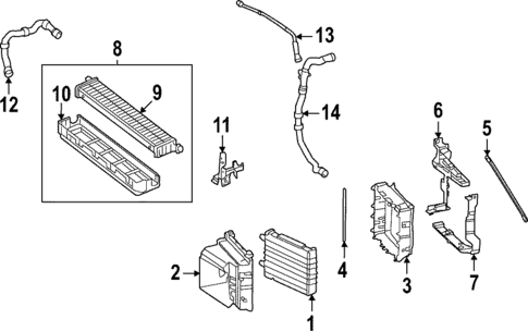 Radiator & Components for 2023 Mercedes-Benz SL55 AMG #1
