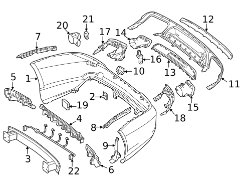 Bumper & Components - Rear for 2014 Mercedes-Benz SL65 AMG #0