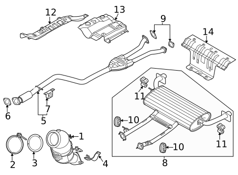 Exhaust Manifold for 2023 Genesis GV70 #1