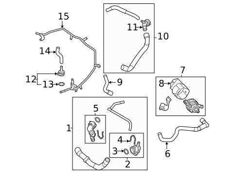Hoses & Lines for 2025 Audi Q3 #1
