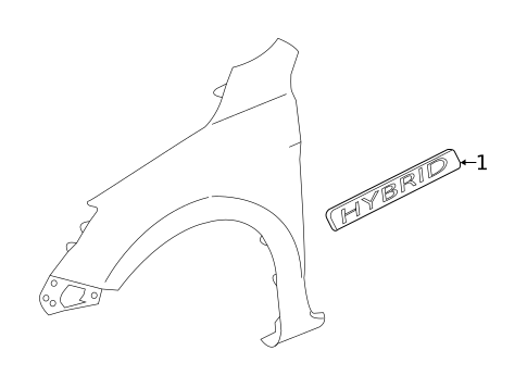 Exterior Trim - Fender for 2014 Honda Accord #0