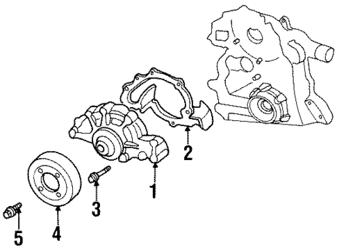 Water Pump for 1997 Buick LeSabre #0