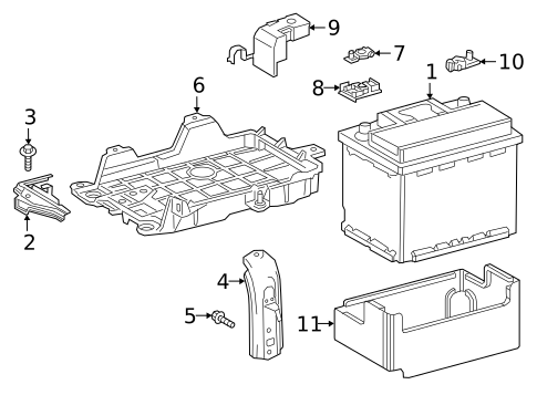 Battery for 2025 Lexus ES350 #1