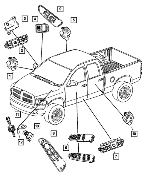 Switches for 2007 Dodge Ram 3500 #2