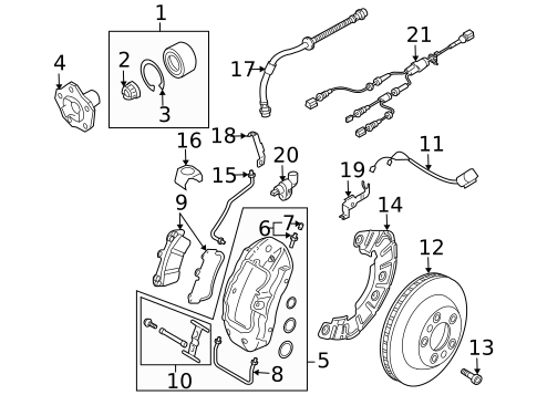 Anti-Lock Brakes for 2008 Audi Q7 #2