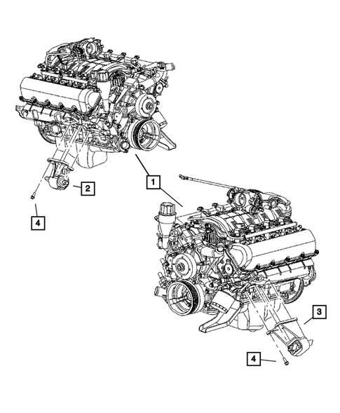 Engine Mounting for 2006 Dodge Durango #7