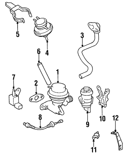 EGR System for 1996 Toyota Paseo #0