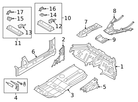 Floor & Rails for 2024 Porsche 718 Cayman #0