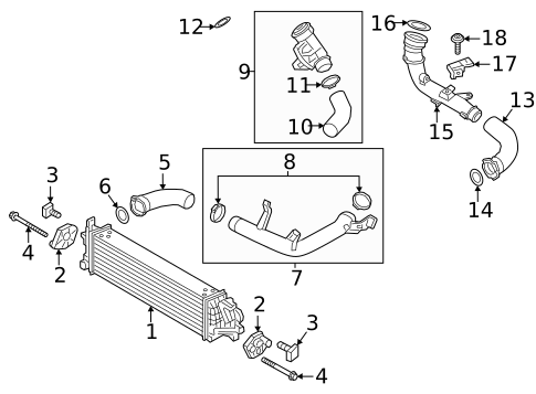 Intercooler for 2019 Volvo XC90 #0