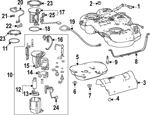 Fuel System Components for 2023 Toyota GR Corolla #0
