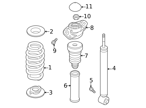 Shocks & Components for 2022 Volkswagen Passat #0