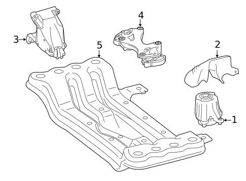 Engine & Trans Mounting for 2021 Mercedes-Benz GLC 43 AMG® #0
