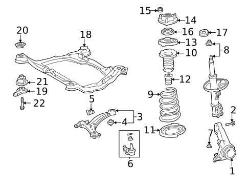 Suspension Components for 2001 Toyota Sienna #0
