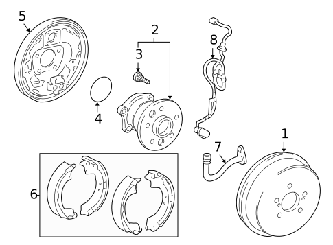 Brake Components for 1999 Toyota Camry #0