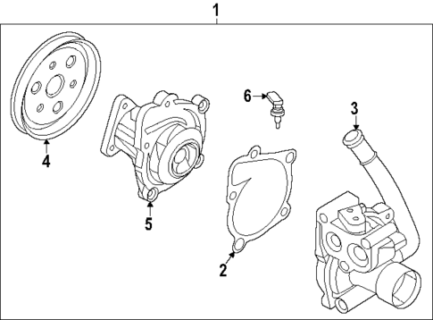 Water Pump for 2025 Kia K5 #0