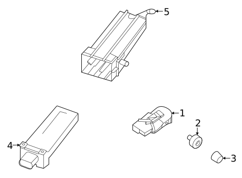 Tire Pressure Monitor Components for 2016 Porsche Panamera #5