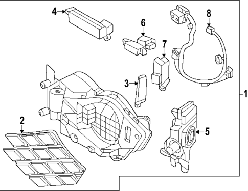 Grille & Components for 2025 Genesis Electrified GV70 #1