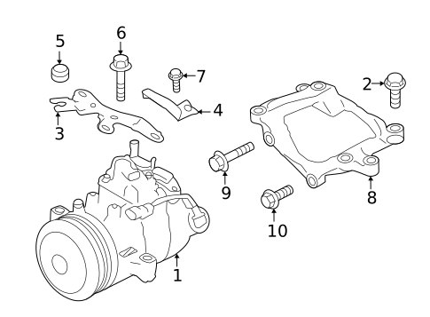 Condenser, Compressor & Lines for 2023 Subaru Crosstrek #2