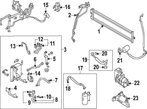 Condenser, Compressor & Lines for 2023 Hyundai Ioniq 6 #0