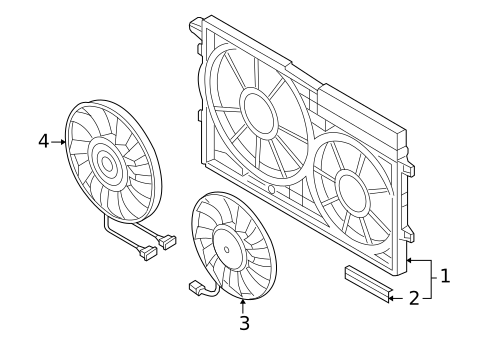 Cooling Fan for 2014 Volkswagen Golf #0