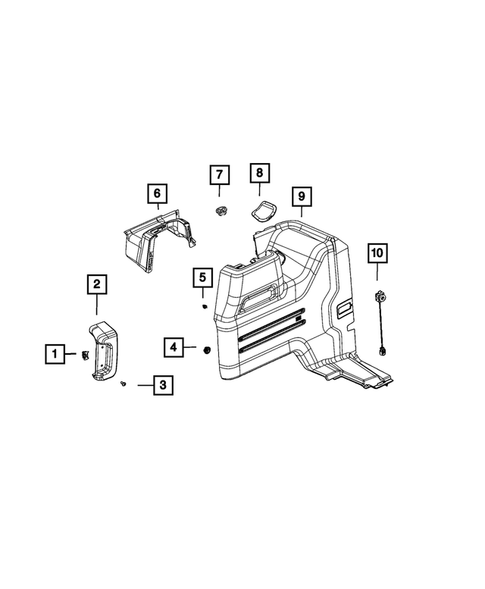 Panels - Moldings - Scuff Plates, Pillar, Cowl, 1/4 Panel Trim and Cargo Covers for 2022 Jeep Wrangler #2