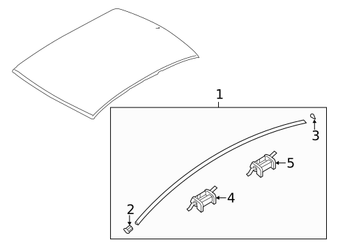 Exterior Trim - Roof for 2014 Kia Optima #0