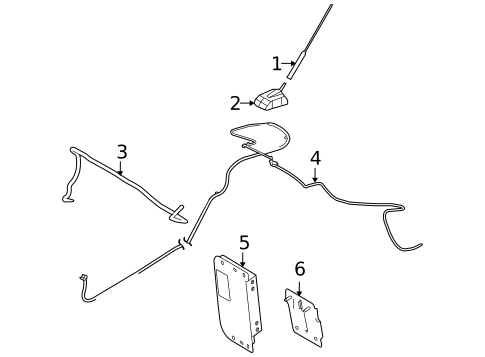 Antenna & Radio for 2008 Ford Focus #1