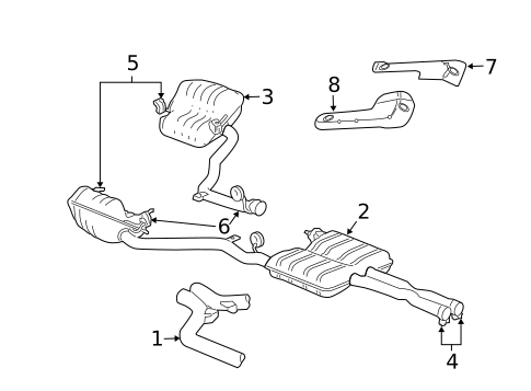 Exhaust Components for 2005 Chrysler 300 #0
