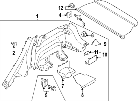 Interior Trim - Rear Body for 2025 Subaru Crosstrek #0