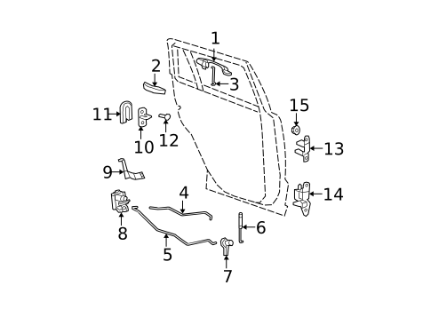 Lock & Hardware for 2010 Dodge Caliber #0